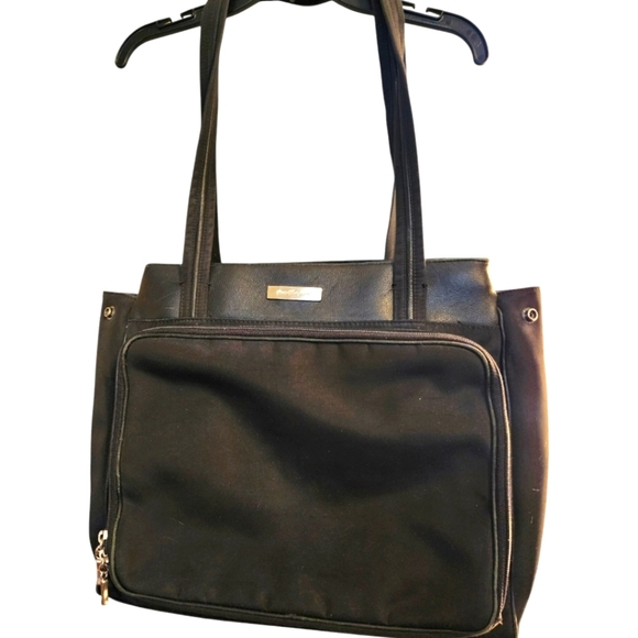 Norma Thompson Large Black Traveler Laptop Bag - Picture 1 of 3